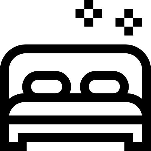  opgemaakt bed icon
